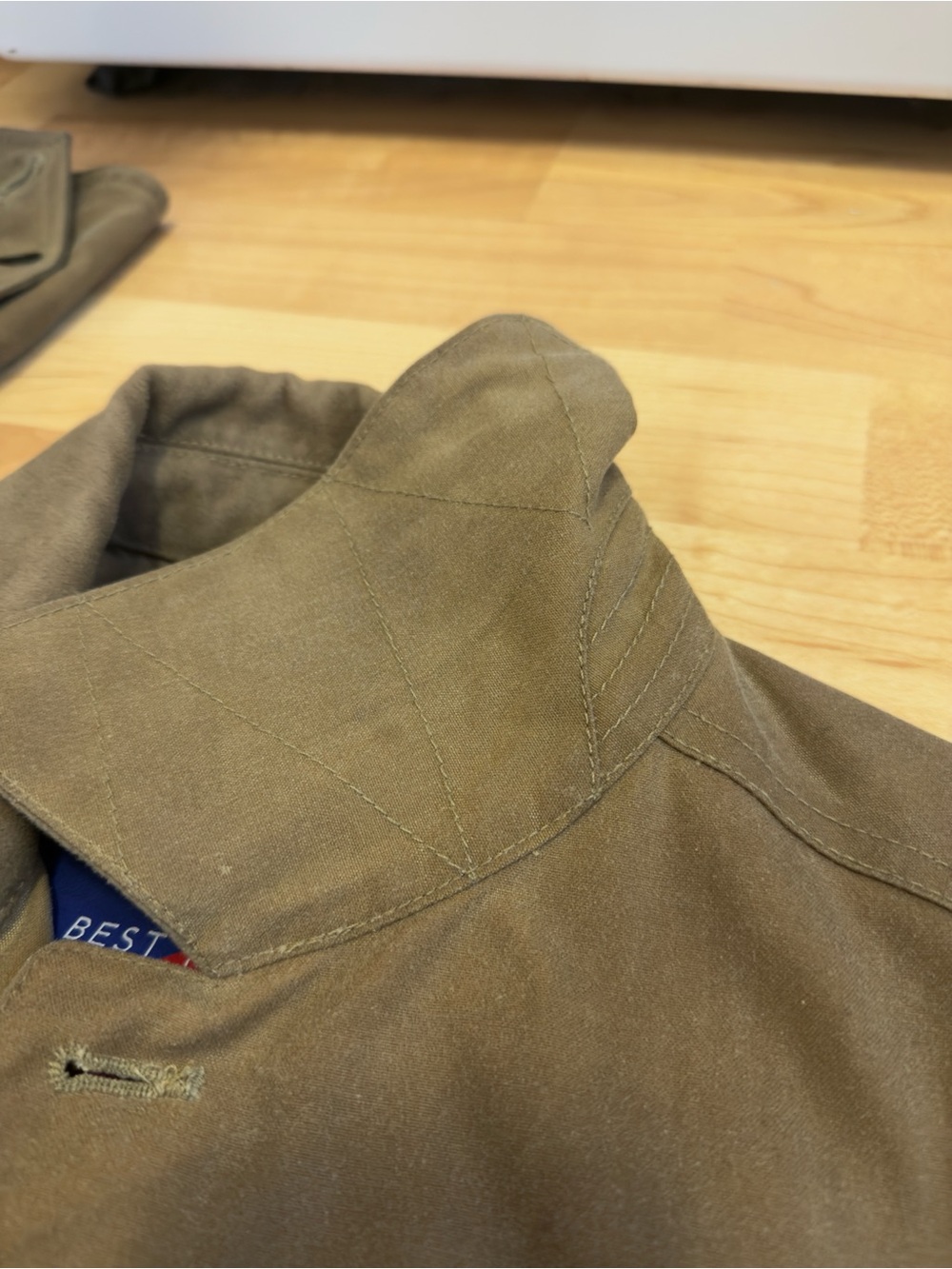RARE Best Made Co Mens Tan Light Waxed Cruiser Jacket - Size XS (Made in USA) - Picture 12 of 16